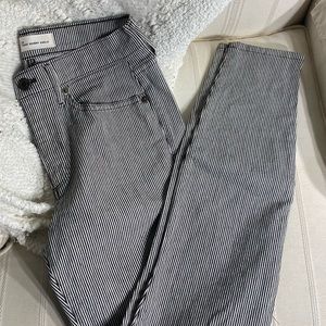 Striped Skinny Ankle Jeans by GAP